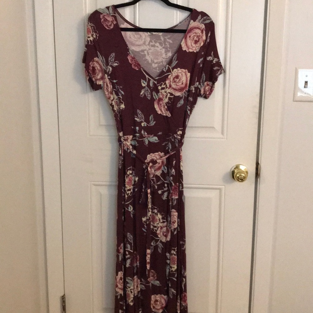 Hi-low (faux wrap) dress, worn ONCE